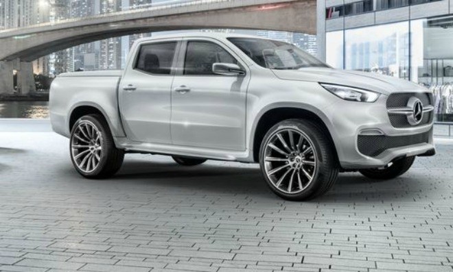 The concept vehicle of the new Mercedes-Benz X Class pickup truck.