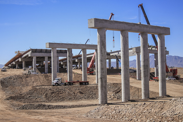 South Mountain Freeway: Salt River Bridges - April 2018