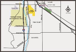 Sonoran Corridor vicinity map