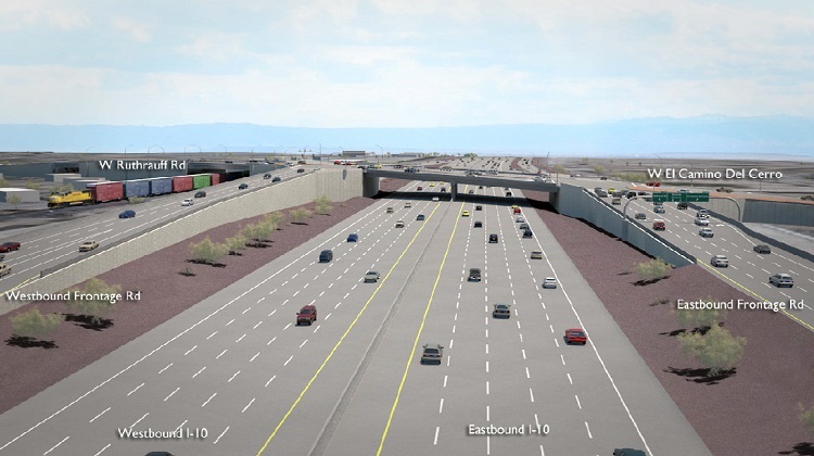I-10 Ruthrauff interchange rendering