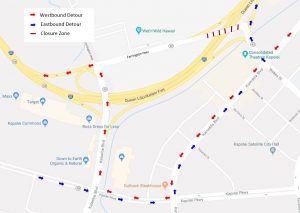 Department of Transportation | Closure of Farrington Highway in Kapolei scheduled for Sunday night, Jan. 7