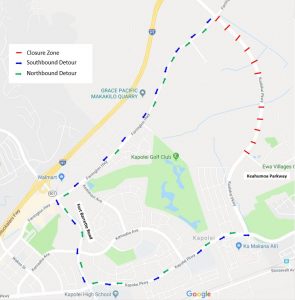 Department of Transportation | Closure of Kualakai Parkway in Kapolei scheduled for May 3 and May 9