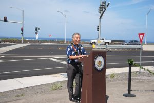 Department of Transportation | Ceremony held to dedicate new lanes from the Queen Kaahumanu Highway widening project, phase 2