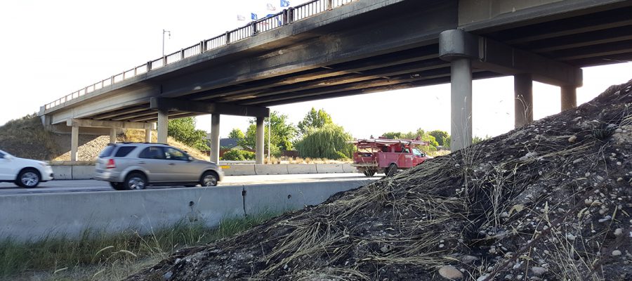 Damaged Cloverdale overpass