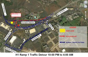 Department of Transportation | Closure of the westbound Campbell Industrial Park offramp from the H-1 Freeway scheduled for Thursday night, March 14