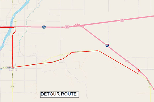 New detour planned this week for Salt Lake Interchange project east of Burley