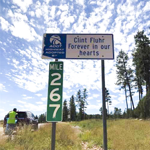 Forever in our hearts sign