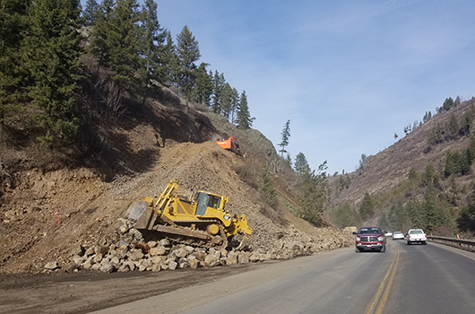 Rock removal to begin next week on US-95 at Winchester Hill