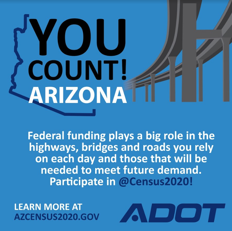 ADOT 2020 Census participation graphic
