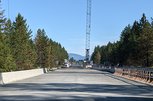 The eastbound bridge on I-90 over Pennsylvania Avenue has been replaced and is ready for traffic