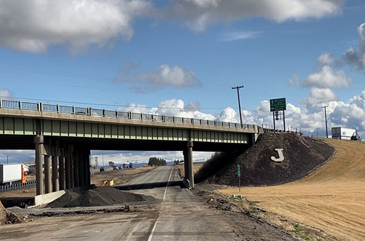 Image of I-84 construction near Jerome