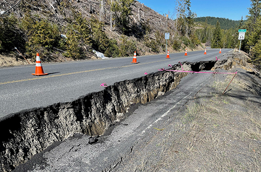 Slide on Idaho Highway 11 near Headquarters to disrupt traffic over Memorial Day Weekend