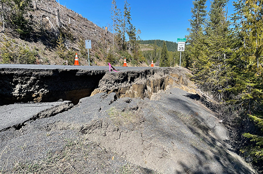 Repairs to ID-11 slide near Headquarters to start next week