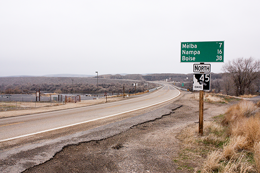 Repaving work begins Monday, June 27 on State Highway 45 between Walters Ferry and Nampa