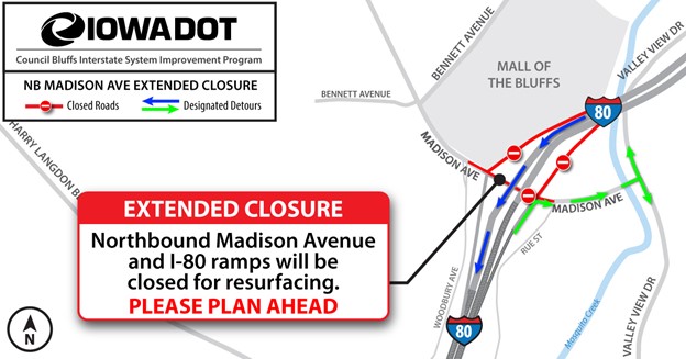 Council Bluffs road closure