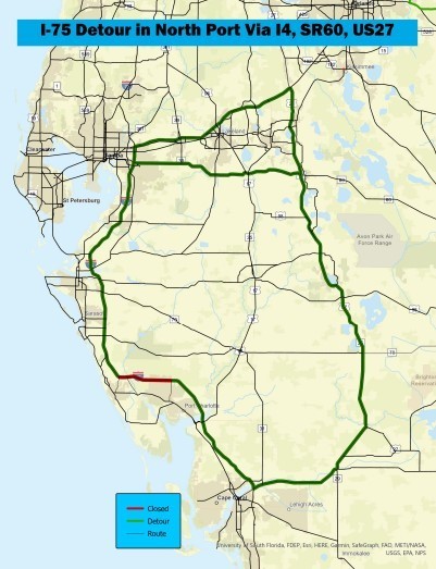 I-75 detour