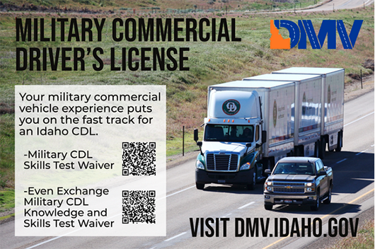 Idaho Serves Military Veterans Through CDL Waiver