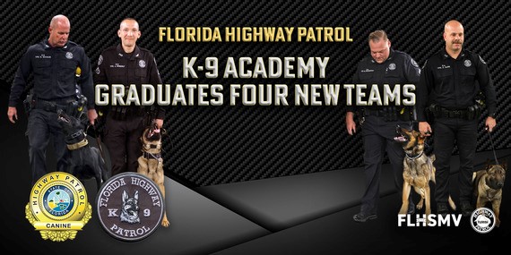 Florida Highway Patrol K-9 Academy Graduates Four New Teams